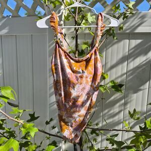 Kona Sol Floral One Piece Swimsuit - Ruffle Strap - Sz Medium